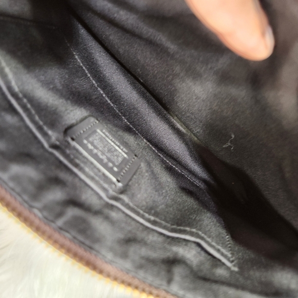 ✨️🤎 Coach signature coated canvas brown/blk 3 piece bundle 2 bag and wristlet - Picture 8 of 12